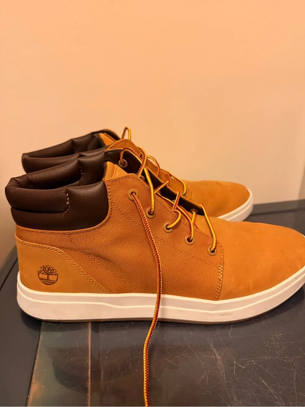 Timberland Men's Casual High-Top Sneakers in Wheat